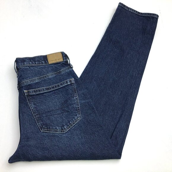 American Eagle Outfitters Jeans Super High Rise Ankle Straight Leg size 4L - Picture 9 of 9